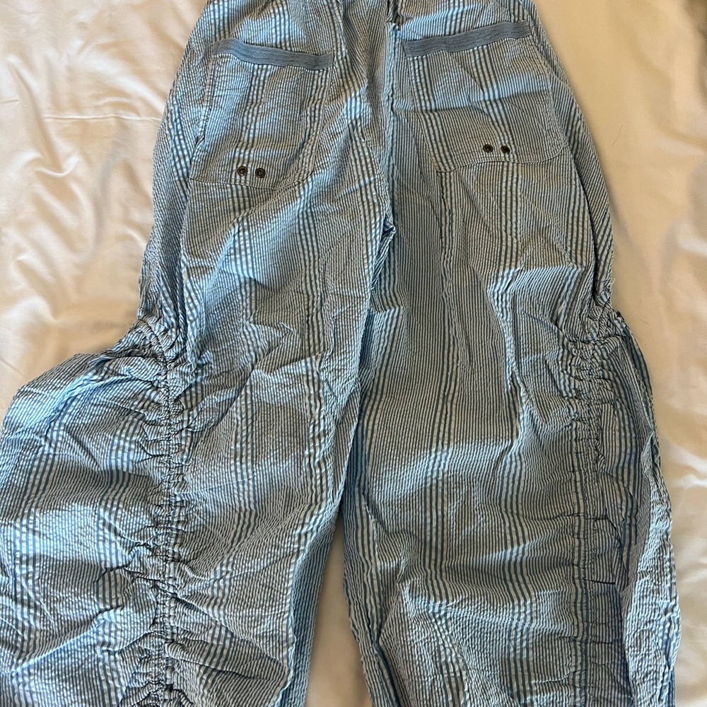 Free People Light Blue Striped Pants - Picture 4 of 4